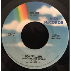 Don Williams (2) Amanda USED VINYL 7INCH 45 RPM SINGLE REISSUE