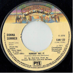 Donna Summer Rumour Has It USED VINYL 7INCH 45 RPM