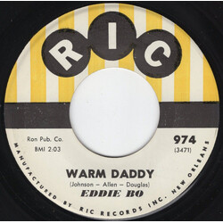 Eddie Bo Warm Daddy / Ain't It The Truth Now USED VINYL 7INCH 45 RPM