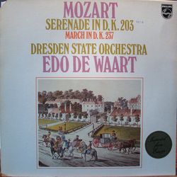 Wolfgang Amadeus Mozart / Staatskapelle Dresden / Edo de Waart Serenade In D, K. 203 / March In D, K. 237 Vinyl LP USED