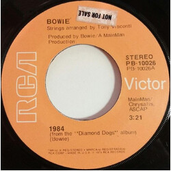 David Bowie 1984 USED VINYL 7INCH SINGLE STEREO