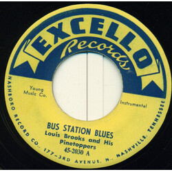 Louis Brooks And His Hi-Toppers Bus Station Blues / Waddle Trot USED VINYL 7INCH 45 RPM SINGLE