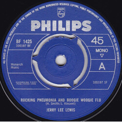 Jerry Lee Lewis Rocking Pneumonia And Boogie Woogie Flu USED VINYL 7INCH 45 RPM SINGLE MONO
