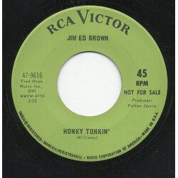 Jim Ed Brown Honky Tonkin' Vinyl 7" USED
