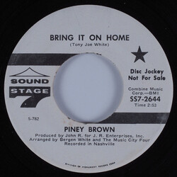 Piney Brown Bring It On Home USED VINYL 7INCH SINGLE PROMO