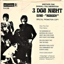 Three Dog Night Nobody USED VINYL 7INCH 45 RPM SINGLE PROMO
