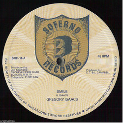 Gregory Isaacs / Radcliffe "Dougie" Bryan Smile / Sagittarius Sounds USED VINYL 12INCH SINGLE