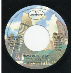Junior (2) Mama Used To Say USED VINYL 7INCH 45 RPM SINGLE PROMO