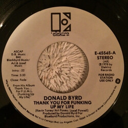 Donald Byrd Thank You For Funking Up My Life USED VINYL 7INCH 45 RPM PROMO STYRENE STEREO MONO