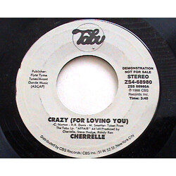 Cherrelle Crazy (For Loving You) USED VINYL 7INCH 45 RPM SINGLE PROMO STYRENE STEREO
