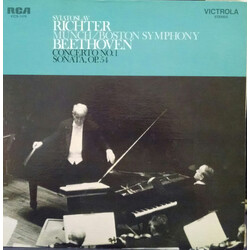 Sviatoslav Richter / Boston Symphony Orchestra / Charles Munch Beethoven: Concerto No. 1 in C, Op. 15 Vinyl LP USED