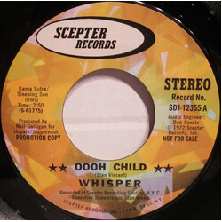 Whisper (33) Oooh Child USED VINYL 7INCH 45 RPM PROMO STYRENE