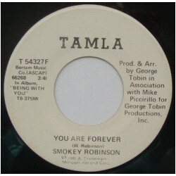 Smokey Robinson You Are Forever USED VINYL 7INCH 45 RPM PROMO