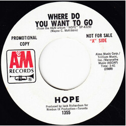 Hope (22) Where Do You Want To Go / Little Things USED VINYL 7INCH 45 RPM PROMO