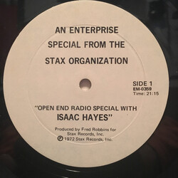 Isaac Hayes An Enterprise Special from the Stax Organization USED VINYL LP WHITE LABEL