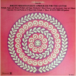 Julian Bream A Bach Program For The Guitar Vinyl LP USED