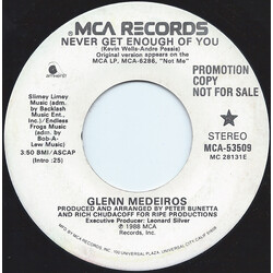 Glenn Medeiros Never Get Enough Of You USED VINYL 7INCH 45 RPM SINGLE PROMO