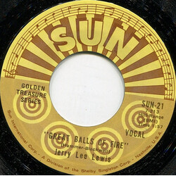 Jerry Lee Lewis Great Balls Of Fire USED VINYL 7INCH 45 RPM SINGLE REISSUE