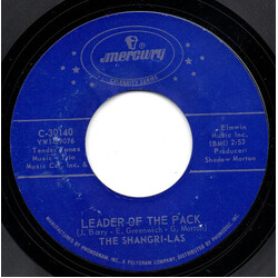 The Shangri-Las Leader Of The Pack / I Can Never Go Home Anymore USED VINYL 7INCH 45 RPM SINGLE REPRESS