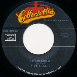The Five Discs / Dino & The Diplomats I Remember / I Can't Believe Vinyl 7" USED