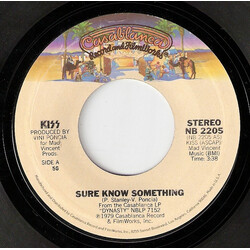 Kiss Sure Know Something USED VINYL 7INCH 45 RPM SINGLE STYRENE