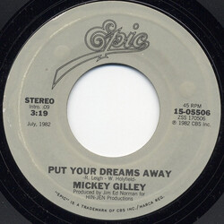 Mickey Gilley Put Your Dreams Away / Talk To Me Vinyl 7" USED
