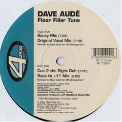Dave Audé Floor Filler Tune USED VINYL 12INCH