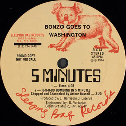 Bonzo Goes To Washington 5 Minutes USED VINYL 12INCH PROMO 45 RPM