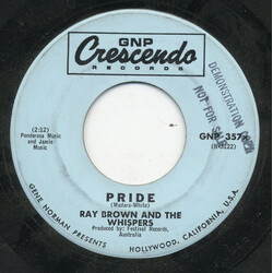Ray Brown & The Whispers Pride USED VINYL 7INCH 45 RPM SINGLE
