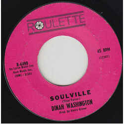 Dinah Washington Soulville / Let Me Be The First To Know USED VINYL 7INCH SINGLE STYRENE