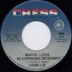 Laura Lee Wanted: Lover, No Experience Necessary / Up Tight, Good Man Vinyl 7" USED