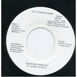 The Temptations Surface Thrills Vinyl 7" USED