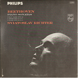 Sviatoslav Richter / Ludwig van Beethoven Piano Sonatas B Flat Major Opus 22, G Minor Opus 49, No. 1, G Major Opus 49, No. 2 Vinyl LP USED