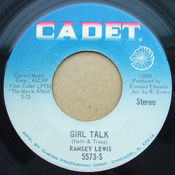 Ramsey Lewis Girl Talk / Dancing In The Street Vinyl 7" USED