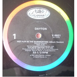 Dayton Hot Fun In The Summertime USED VINYL 12INCH SINGLE 33 S RPM