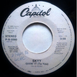 Skyy Givin' It (To You) USED VINYL 7INCH 45 RPM PROMO STYRENE