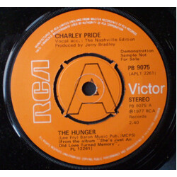 Charley Pride The Hunger / She's Just An Old Love Turned Memory USED VINYL 7INCH PROMO
