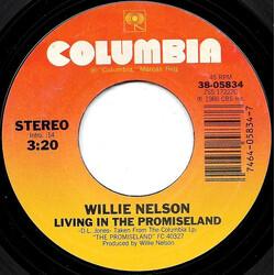 Willie Nelson Living In The Promiseland Vinyl 7" USED