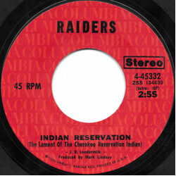 Raiders (2) Indian Reservation / Terry's Tune Vinyl 7" USED