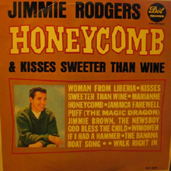 Jimmie Rodgers (2) Honeycomb & Kisses Sweeter Than Wine Vinyl LP USED