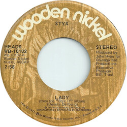 Styx Lady USED VINYL 7INCH 45 RPM SINGLE
