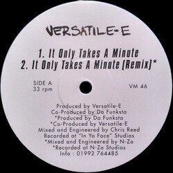 Versatile E It Only Takes A Minute USED VINYL 12INCH SINGLE