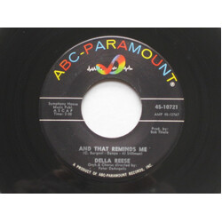 Della Reese And That Reminds Me / I Only Want A Buddy Not A Sweetheart USED VINYL 7INCH 45 RPM