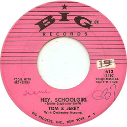 Tom & Jerry Hey, Schoolgirl / Dancin' Wild USED VINYL 7INCH 45 RPM SINGLE
