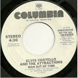 Elvis Costello & The Attractions Man Out Of Time VINYL 7" USED