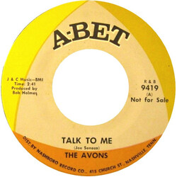 The Avons (4) Talk To Me USED VINYL 7INCH 45 RPM SINGLE PROMO