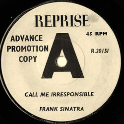 Frank Sinatra Call Me Irresponsible USED VINYL 7INCH 45 RPM PROMO