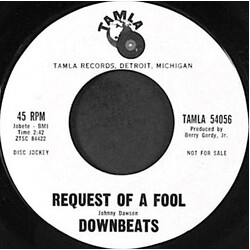 The Downbeats (2) Request Of A Fool / Your Baby's Back USED VINYL 7INCH 45 RPM PROMO