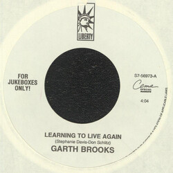 Garth Brooks Learning To Live Again / Walking After Midnight USED VINYL 7INCH 45 RPM SINGLE JUKEBOX