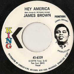 James Brown Hey America Vinyl 7" USED